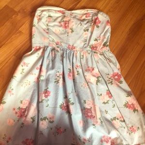 Blue floral dress